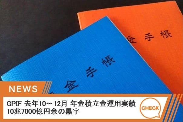 去年10月から12月までの運用実績